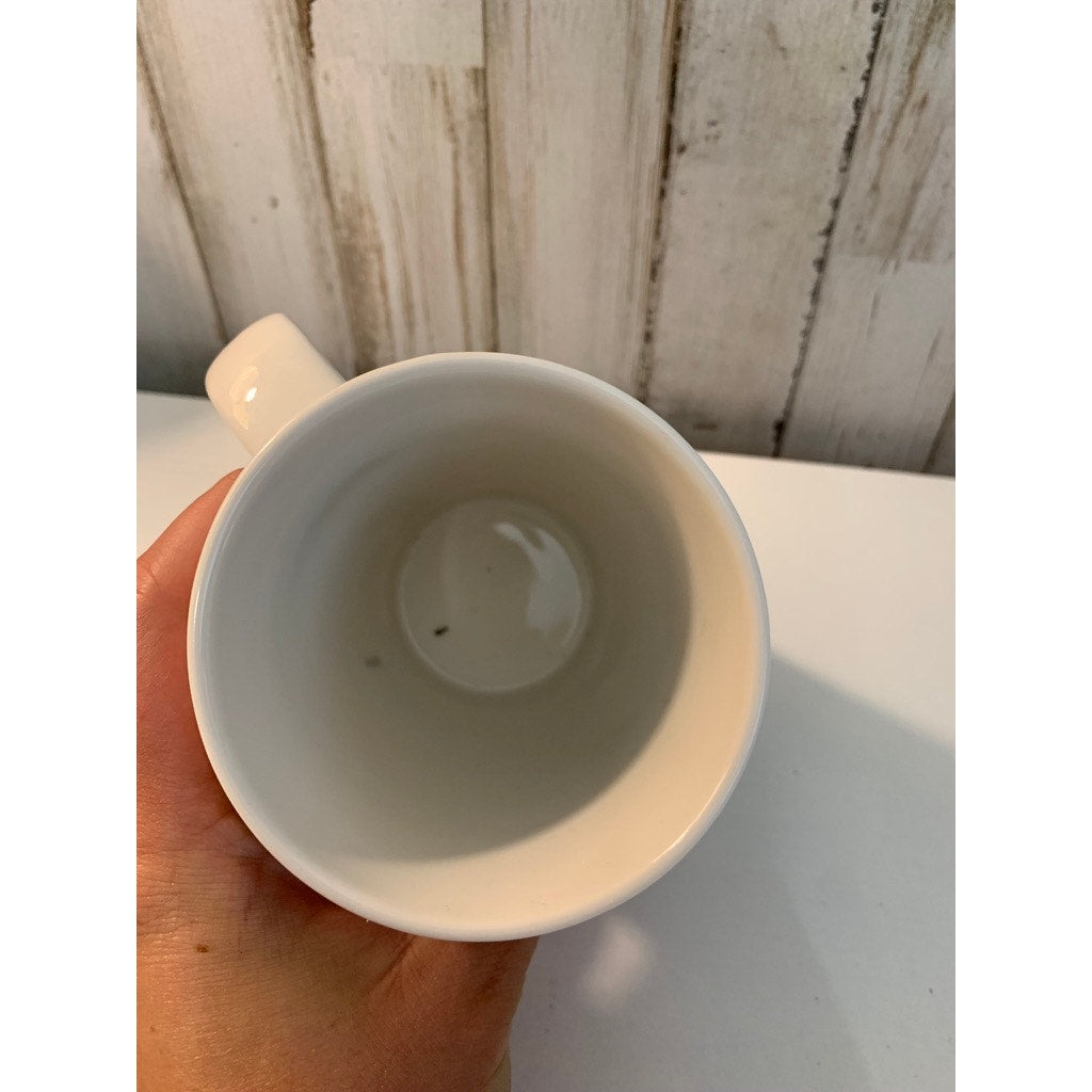 Starbucks Coffee Mug White Tapered 12 fl oz Green Siren Logo