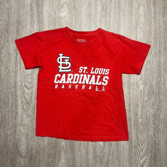 St. Louis Cardinals Kids Size Small Red Graphic Short Sleeve T-Shirt