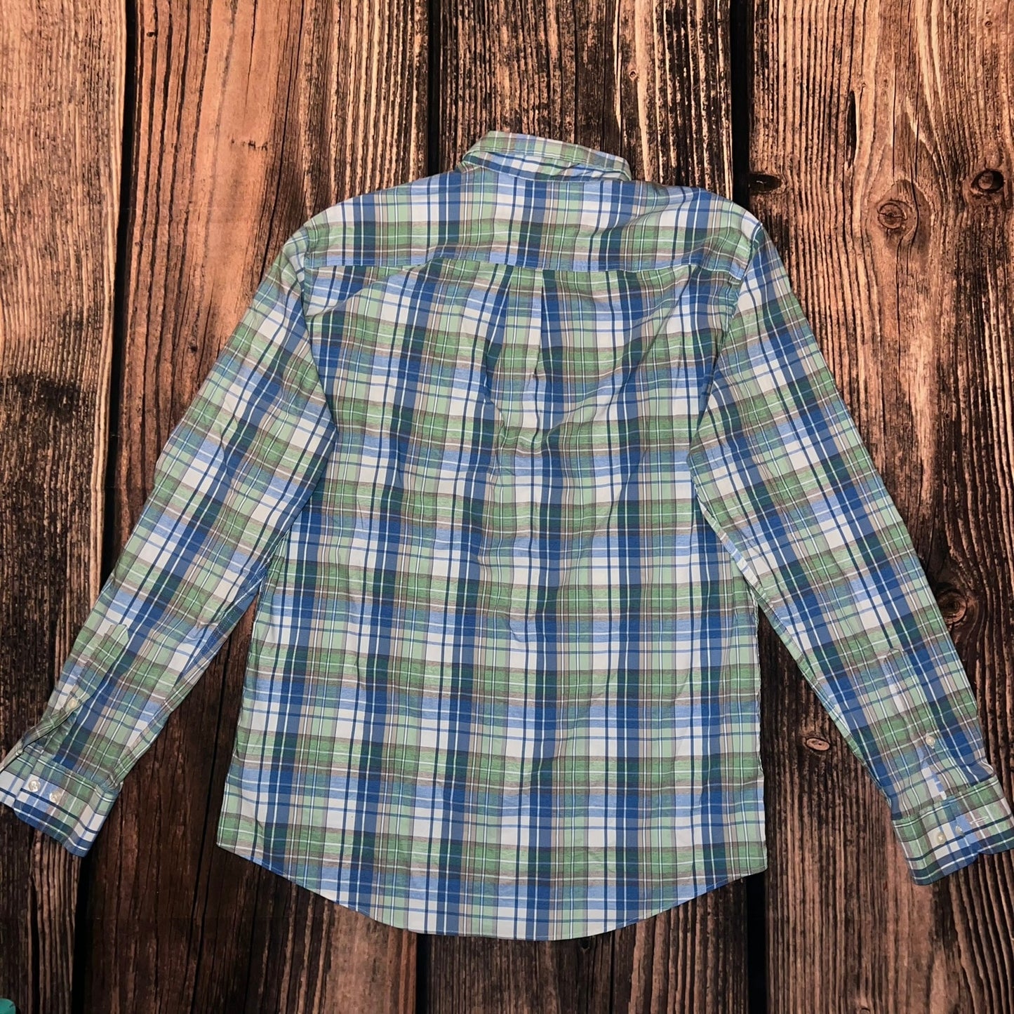 Johnnie-O Men's Plaid Long Sleeve Button-Up Shirt Size Medium Multicolor