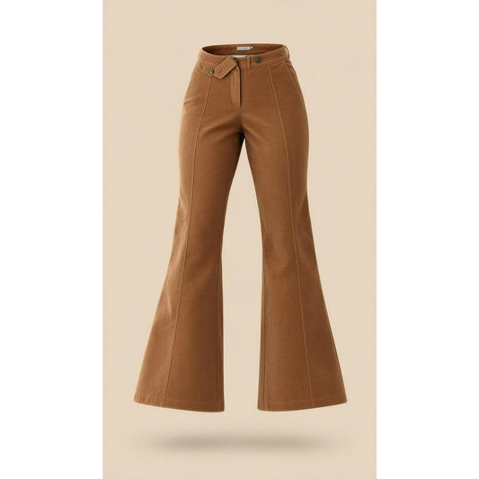 Derek Lam 10 Crosby Pants Womens Size 2 Brown Flared Stretch Trouser