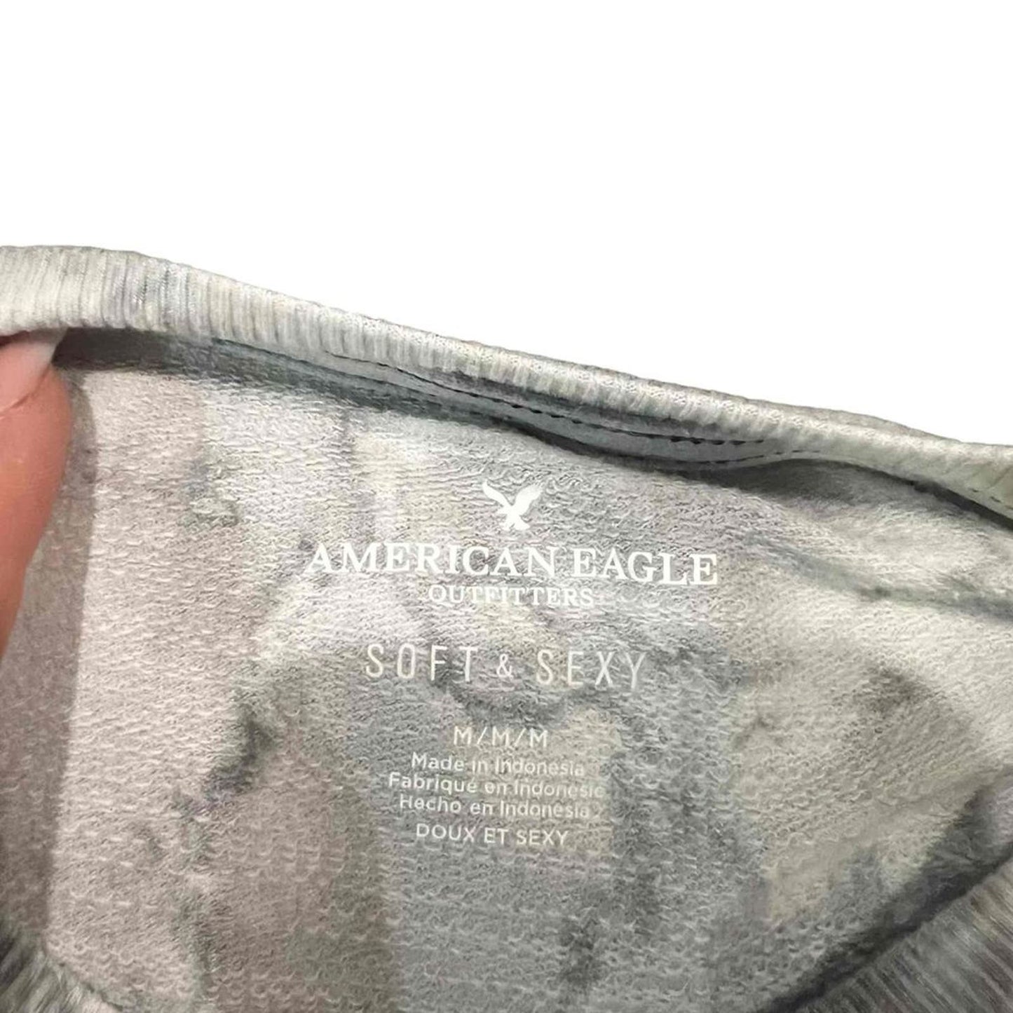 American Eagle Soft & Sexy Grey Long Sleeve Crew Neck Sweatshirt Size M