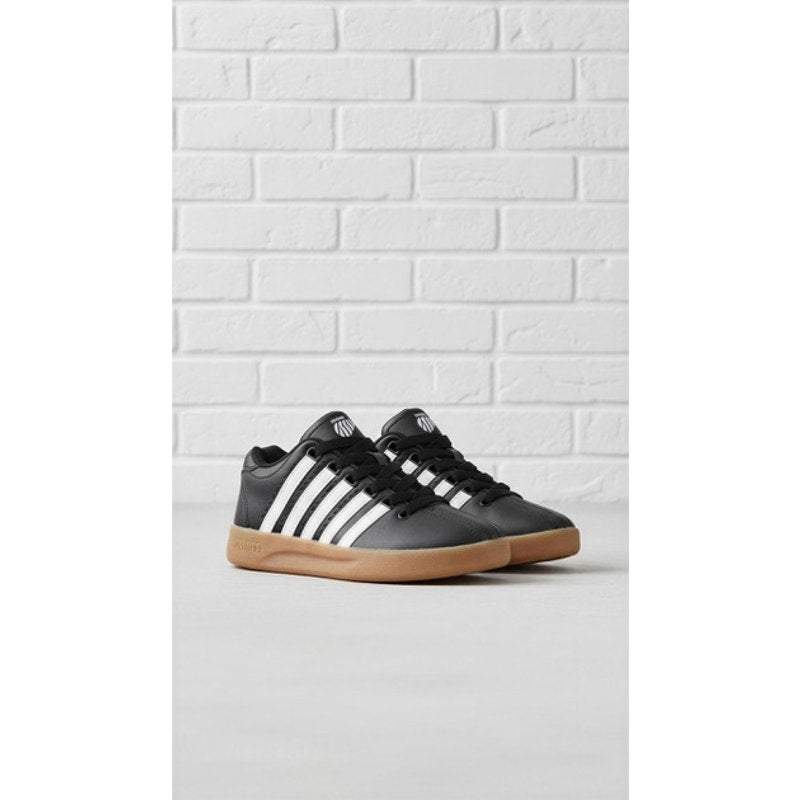 K-Swiss Classic Low Top Sneakers Black White 5-Stripe 11.5