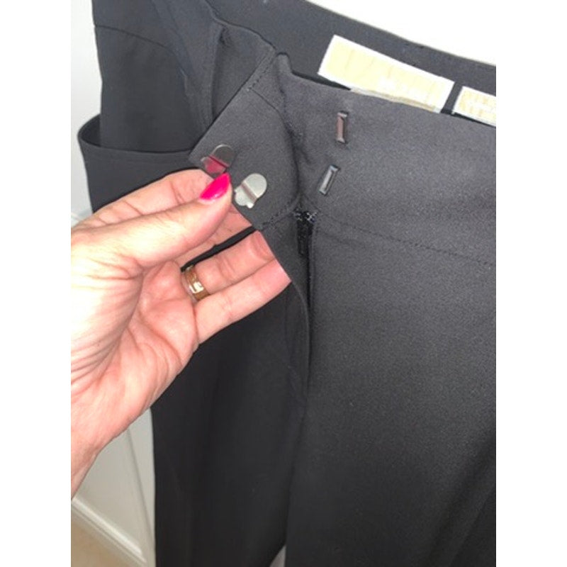NWT Michael Kors Women's Black Flared Leg Pants Size 14 Casual