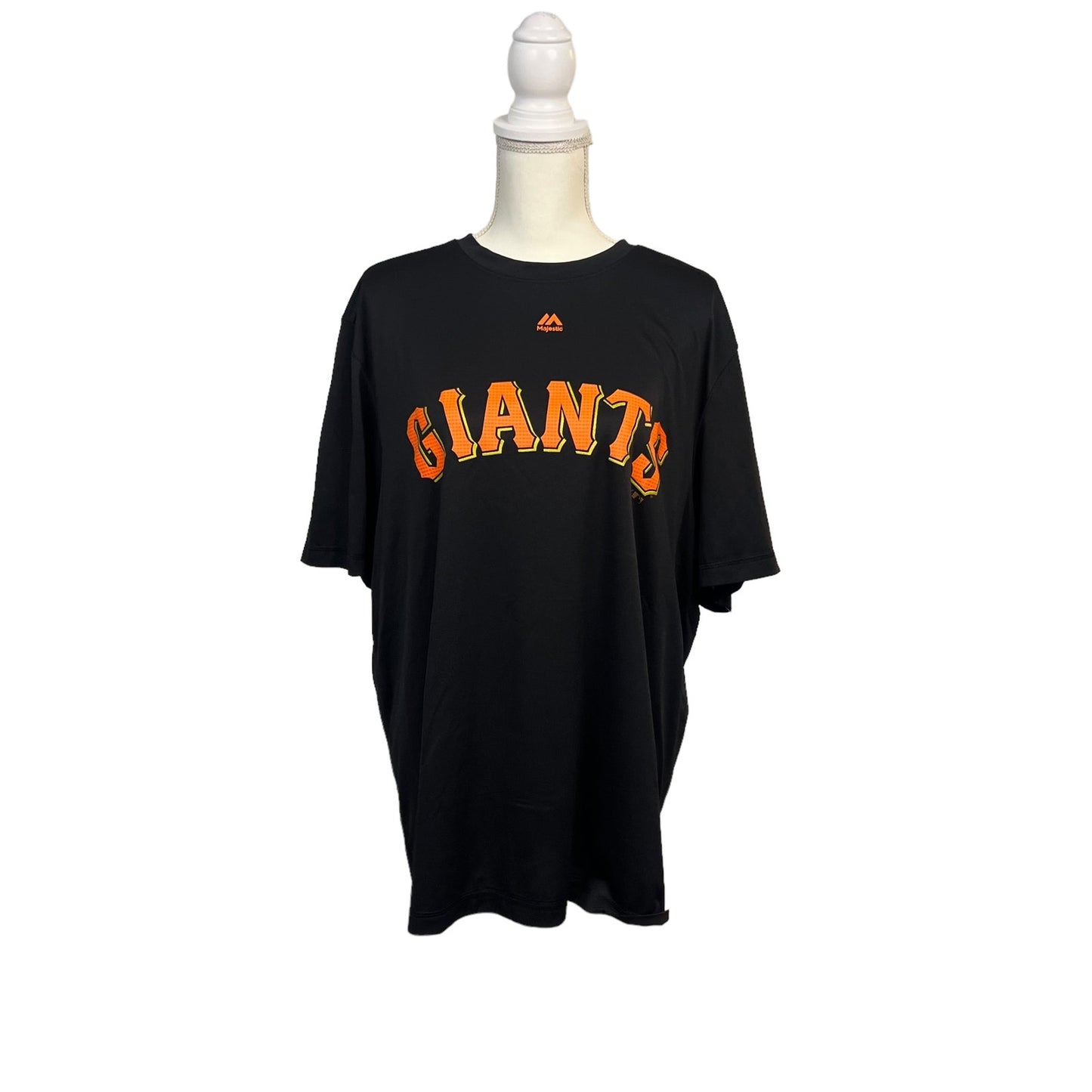 Majestic San Francisco Giants Men's XL Black Graphic Print T-Shirt Short Sleeve