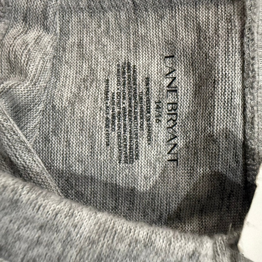 Lane Bryant Women's Gray Graphic Sweatshirt Size 14 Long Sleeve Casual