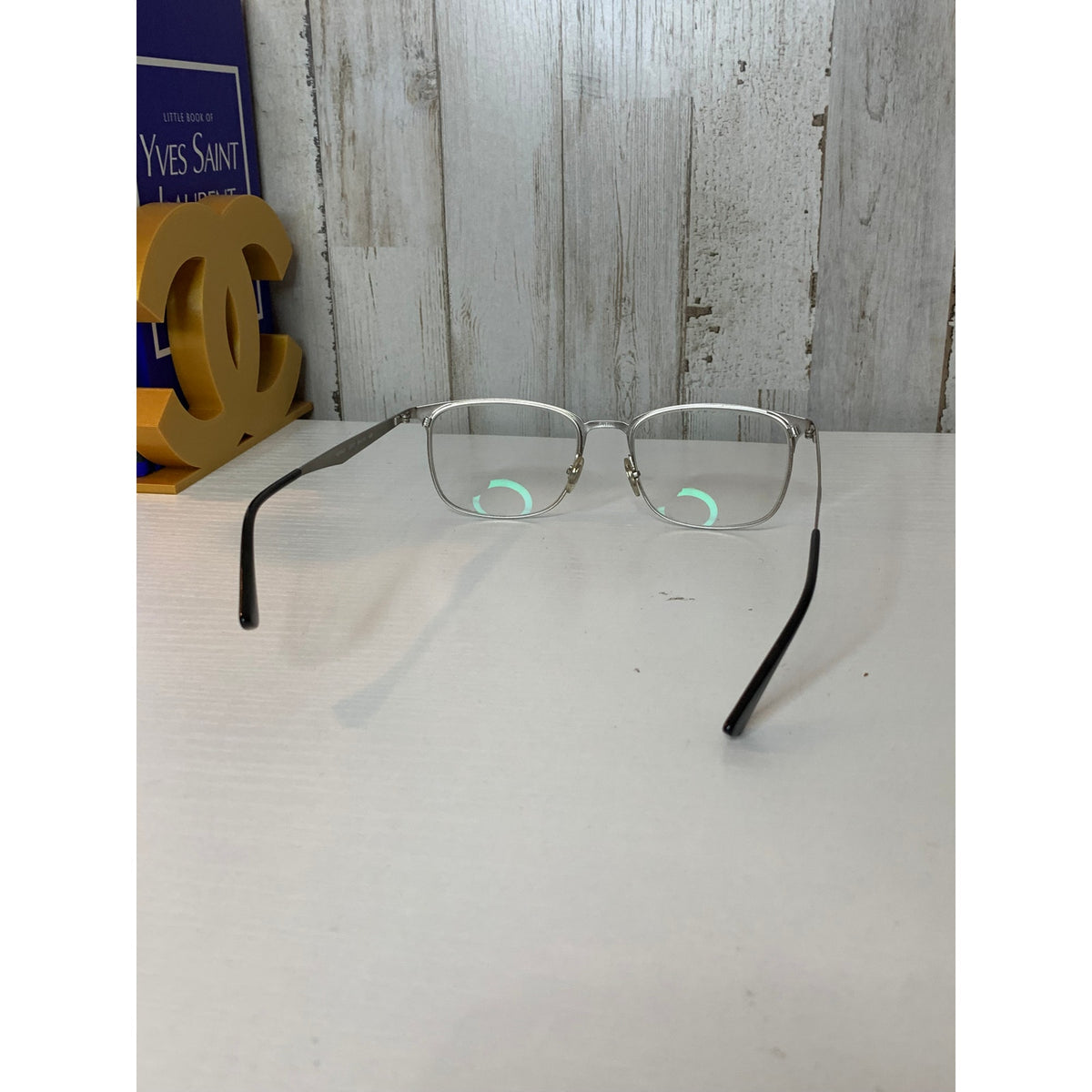 Ray-Ban Prescription Eyeglass Frames Unisex M Black/Silver Rectangle Full Rim 54-18-145