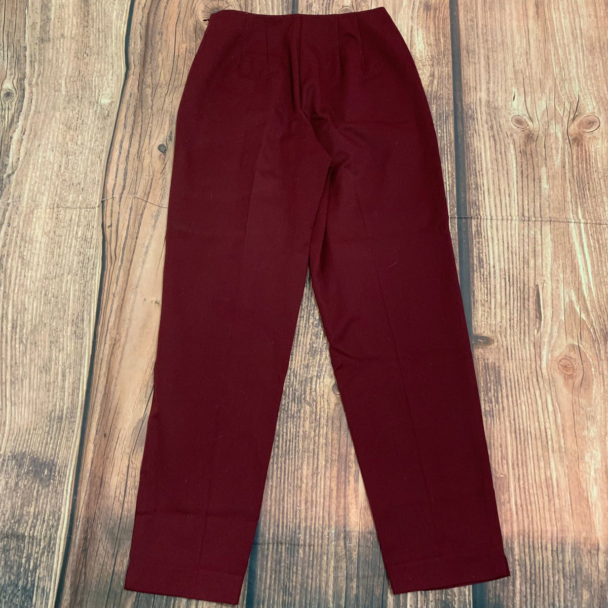 Talbots Burgundy Stretch Pull-On Ankle Pants Size 6