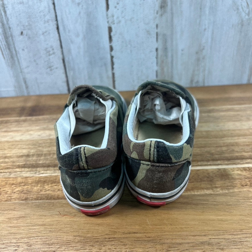 Vans Toddler Camo Slip-On Shoes Size 7.0 Multicolor Casual Kids