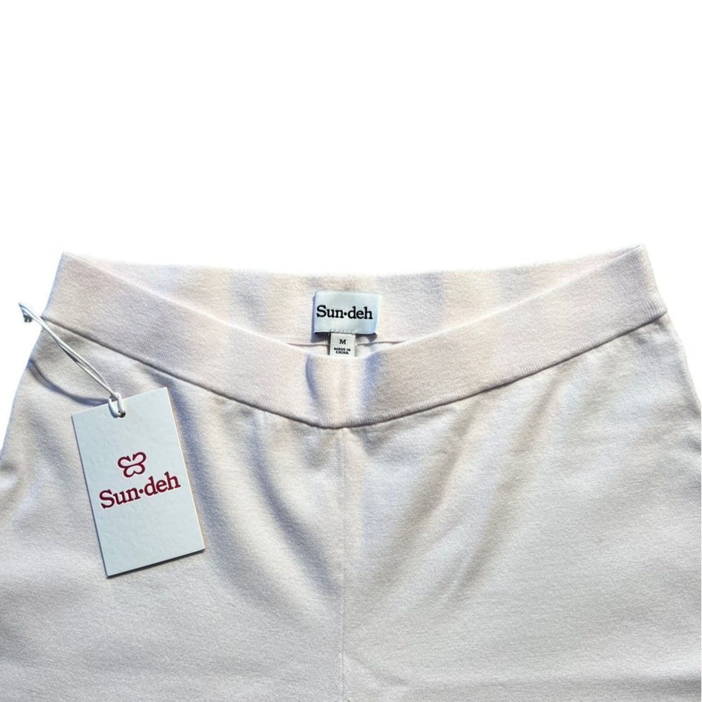 NWT Aritzia Sundeh Dress Pants Women's Medium White Pull-On Stretch Bootcut