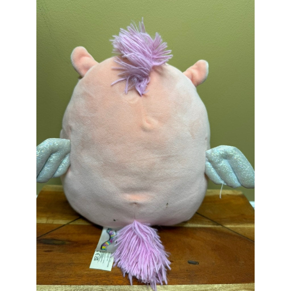 Squishmallows Pandora the Pegasus Pink Plush Toy Medium 8" Cuddly