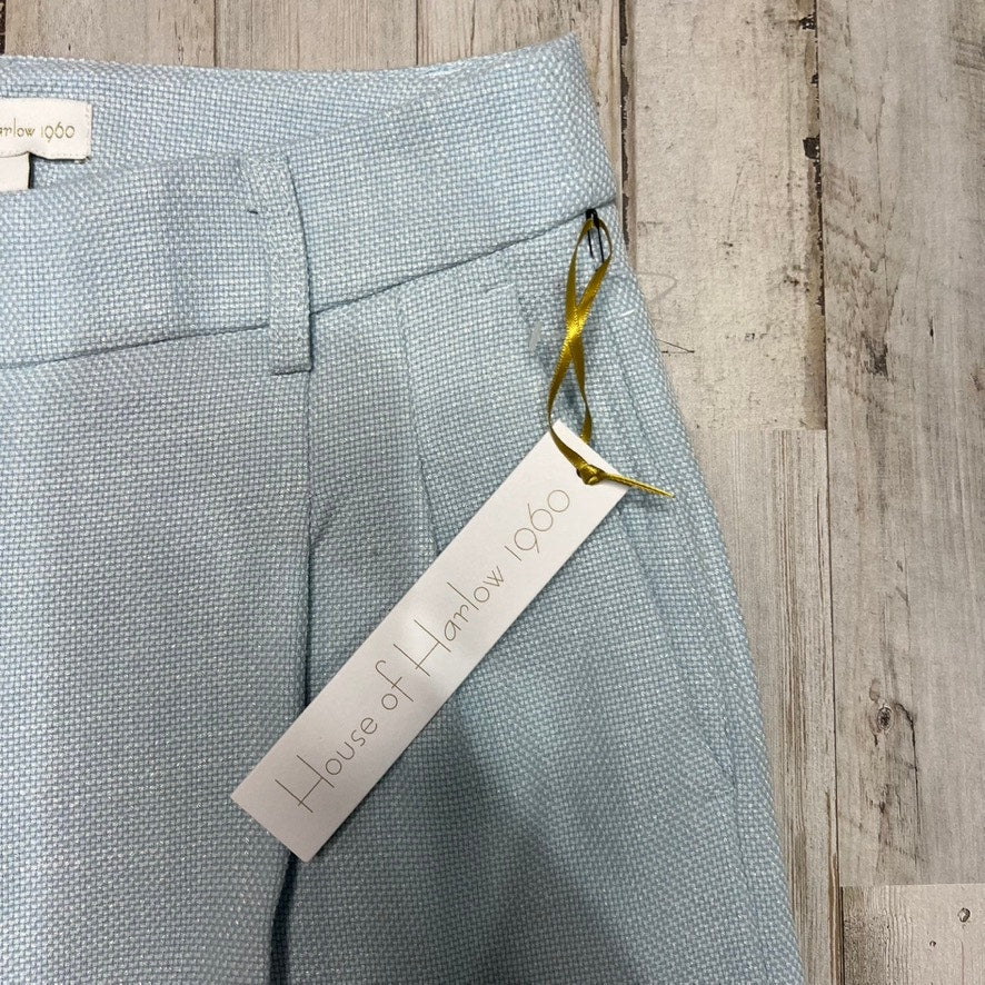 NWT House of Harlow 1960 Women's Blue Dress Pants Size 2 High Rise Casual