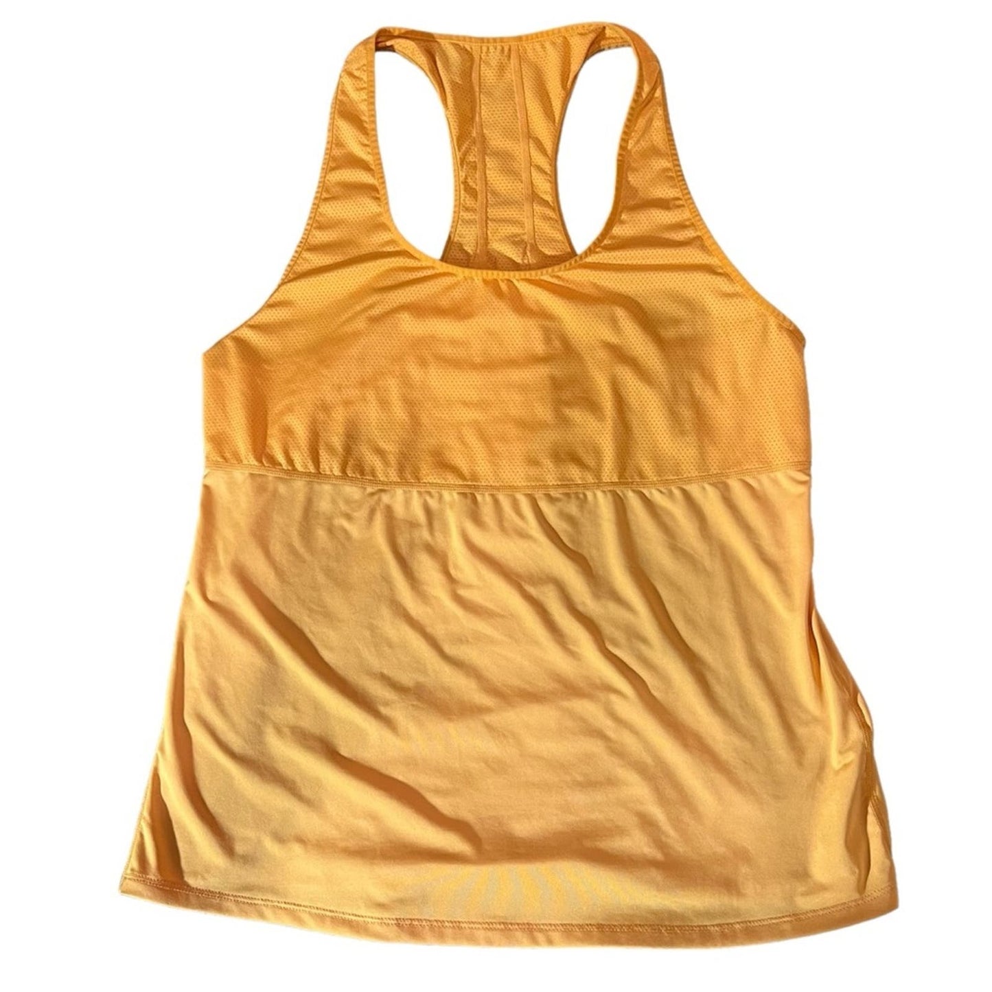 Fabletics Women's Large Yellow Racerback Tank Top