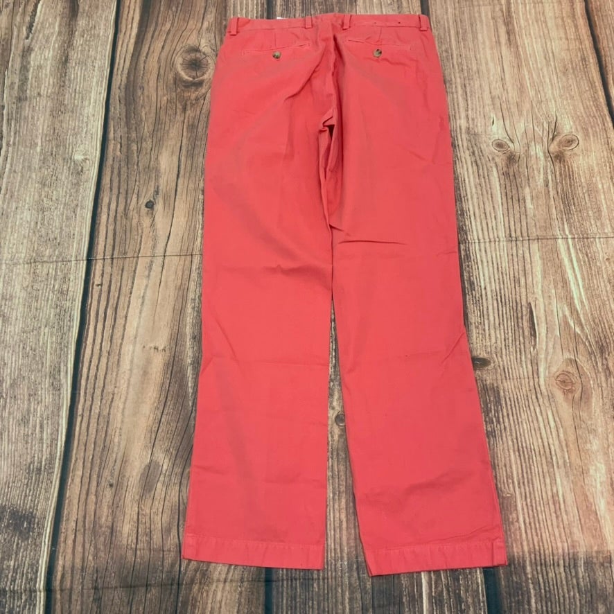 Vineyard Vines Breaker Pants Mens 32x32 Red Slim Fit Chino