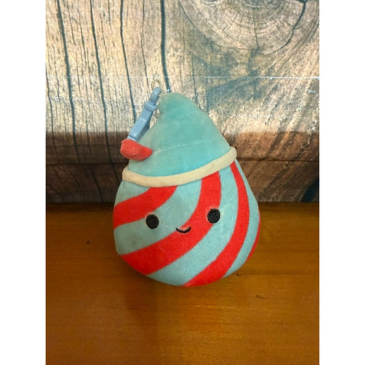 Squishmallows Tucker Slushie Clip-On Plush Toy Mini Multicolor