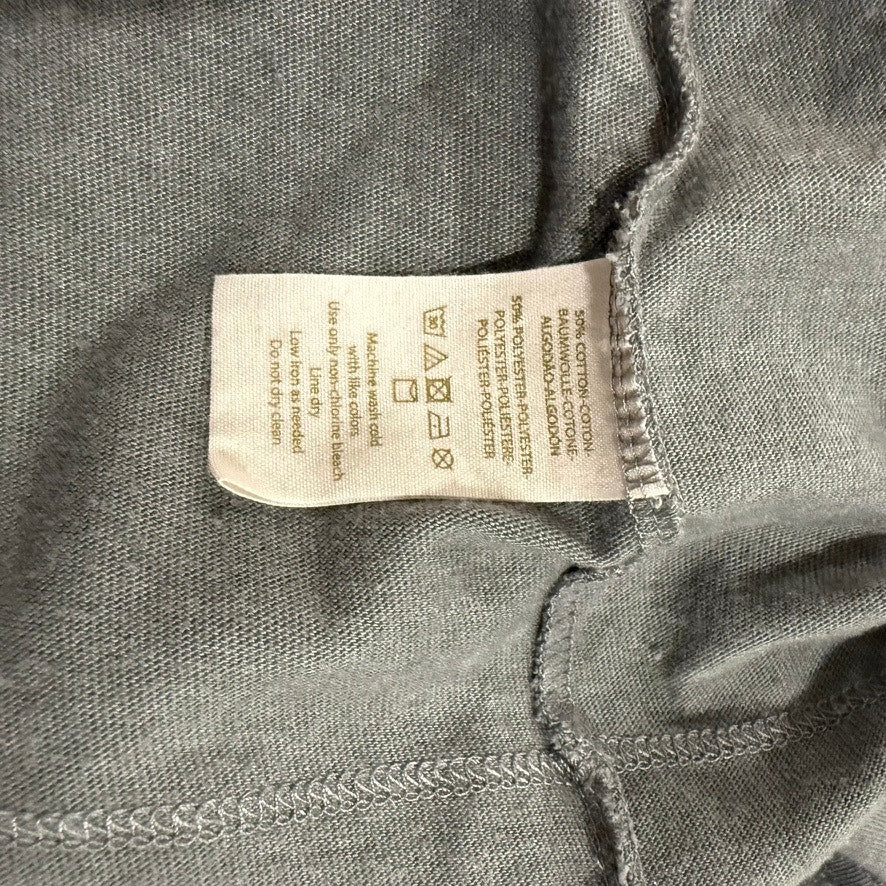 We The Free Women's Gray Colorblock 3/4 Sleeve Blouse Size Small Casual