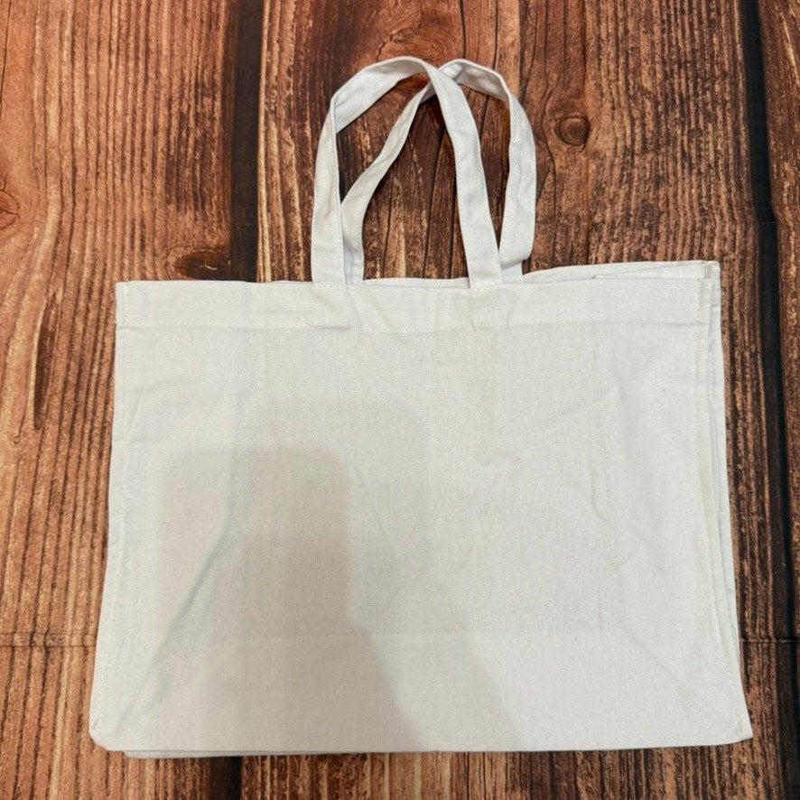 Gucci Tote Bag Womens Medium White Silver Logo Print Reusable Shopper
