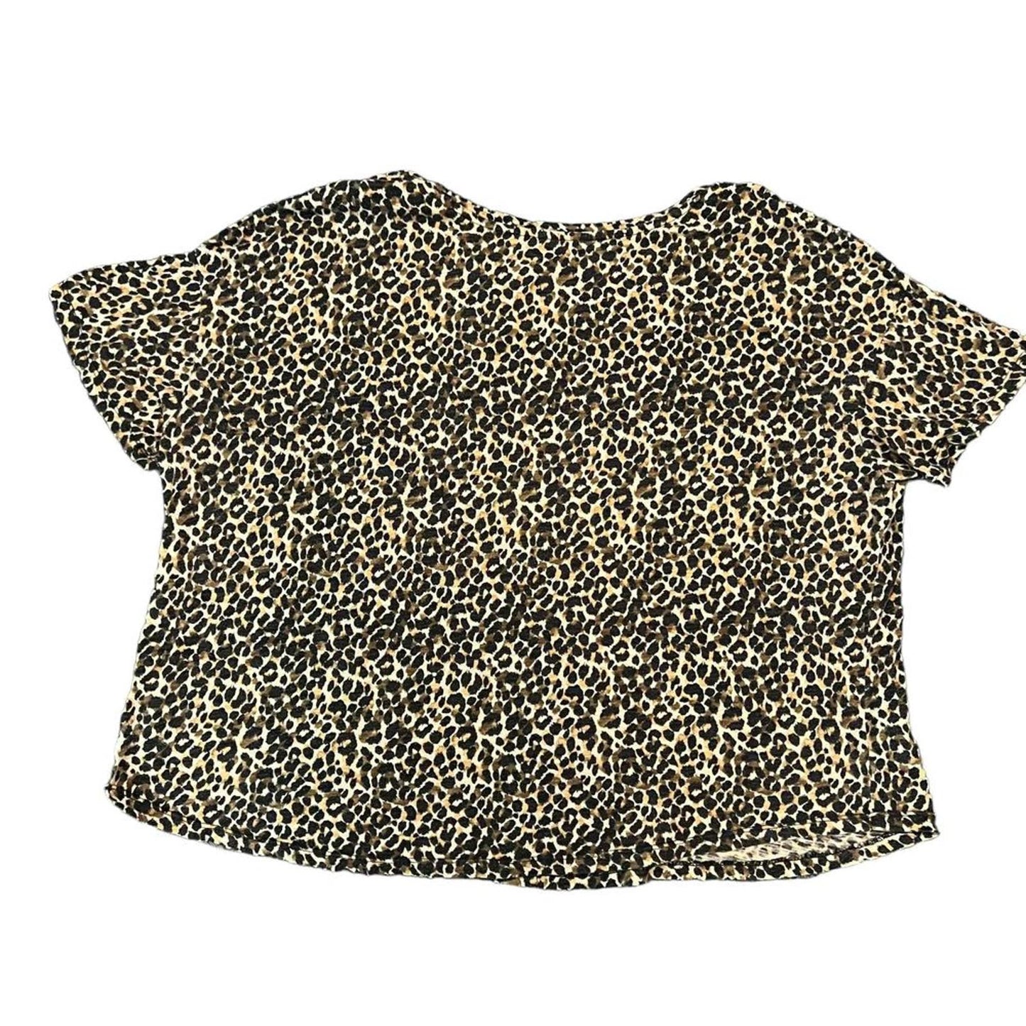 Old Navy Women's Easy Tee Short Sleeve Leopard Print Top Size XL