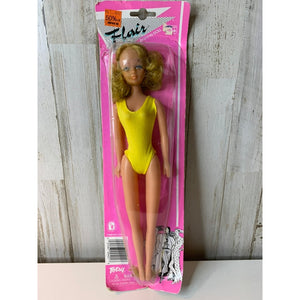 Vintage Totsy Flair Fashion Doll 11.5in Orange Hair Yellow