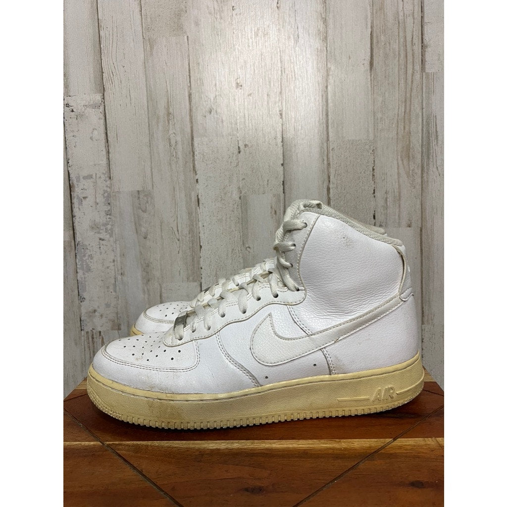 Nike Air Force 1 High Men's Size 10.5 High Top White Sneakers