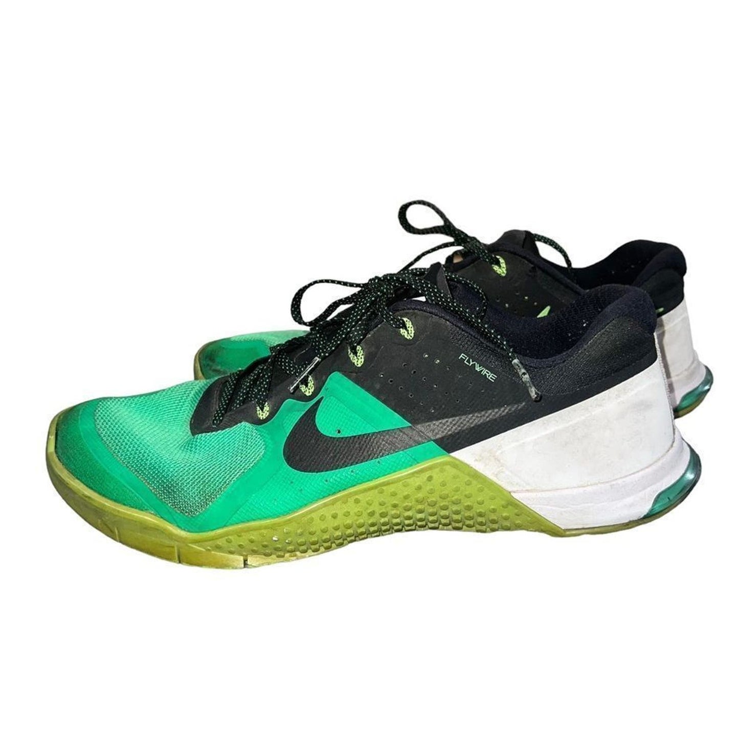 Nike Metcon 2 II Spring Leaf Black Voltage Green White 819899-300 Mens Size 12