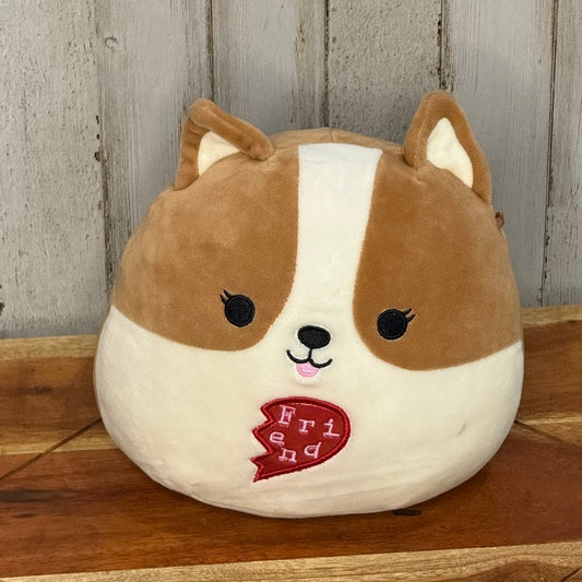 Squishmallows Regina the Corgi 7.5" Plush Toy Brown Washable Best Friends
