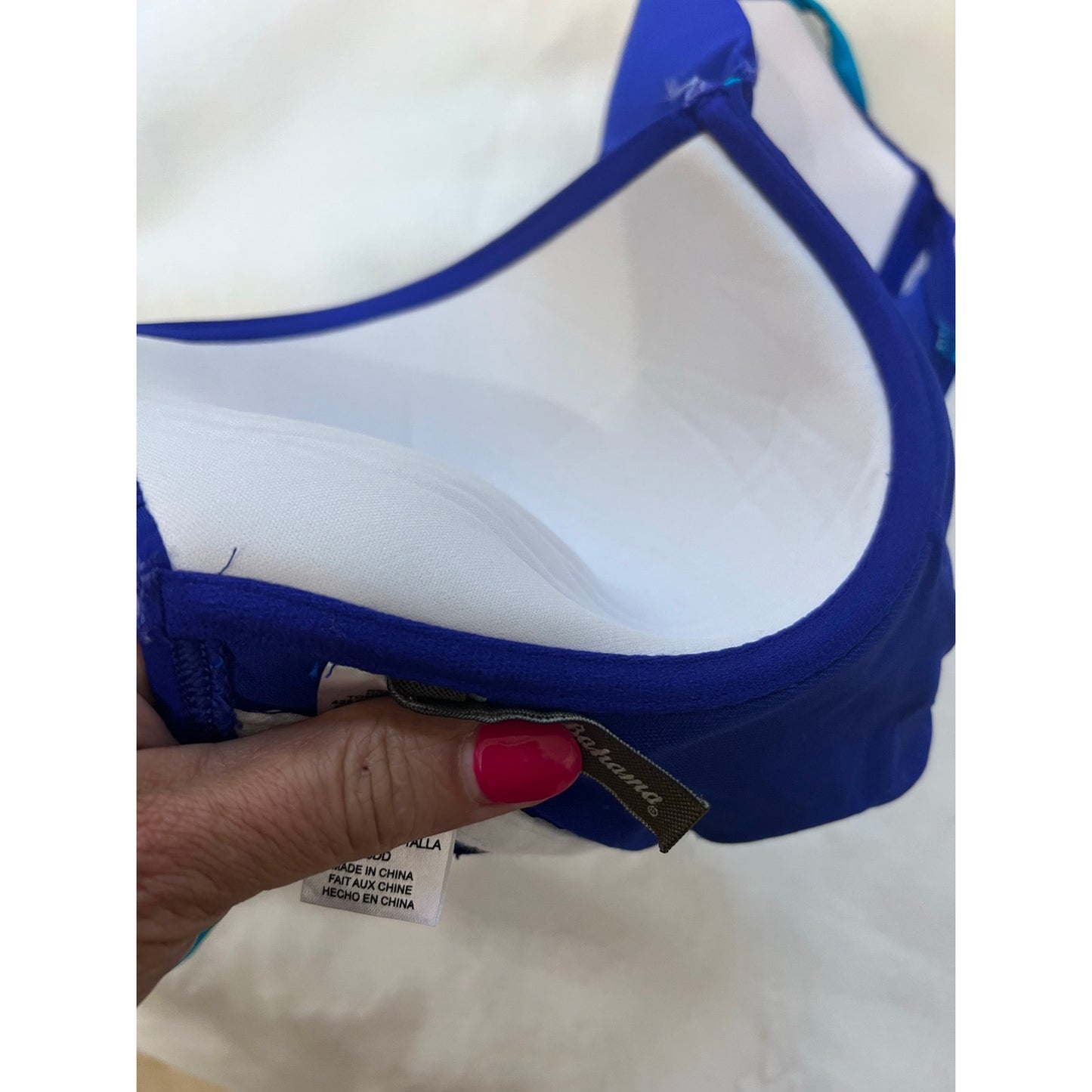 Tommy Bahama Women's Colorblock Underwire Bikini Top Size 36D