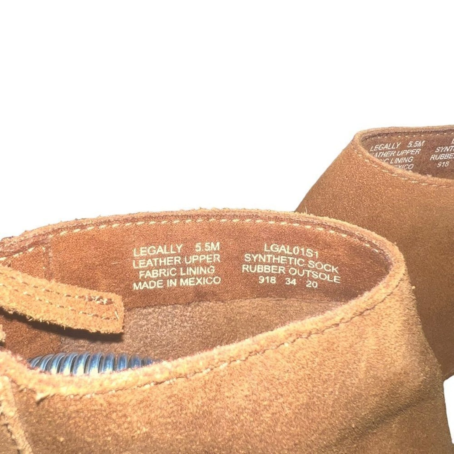 NWOT Steve Madden Legally Ankle Booties Womens 5.5 Brown Back Zip Block Heel