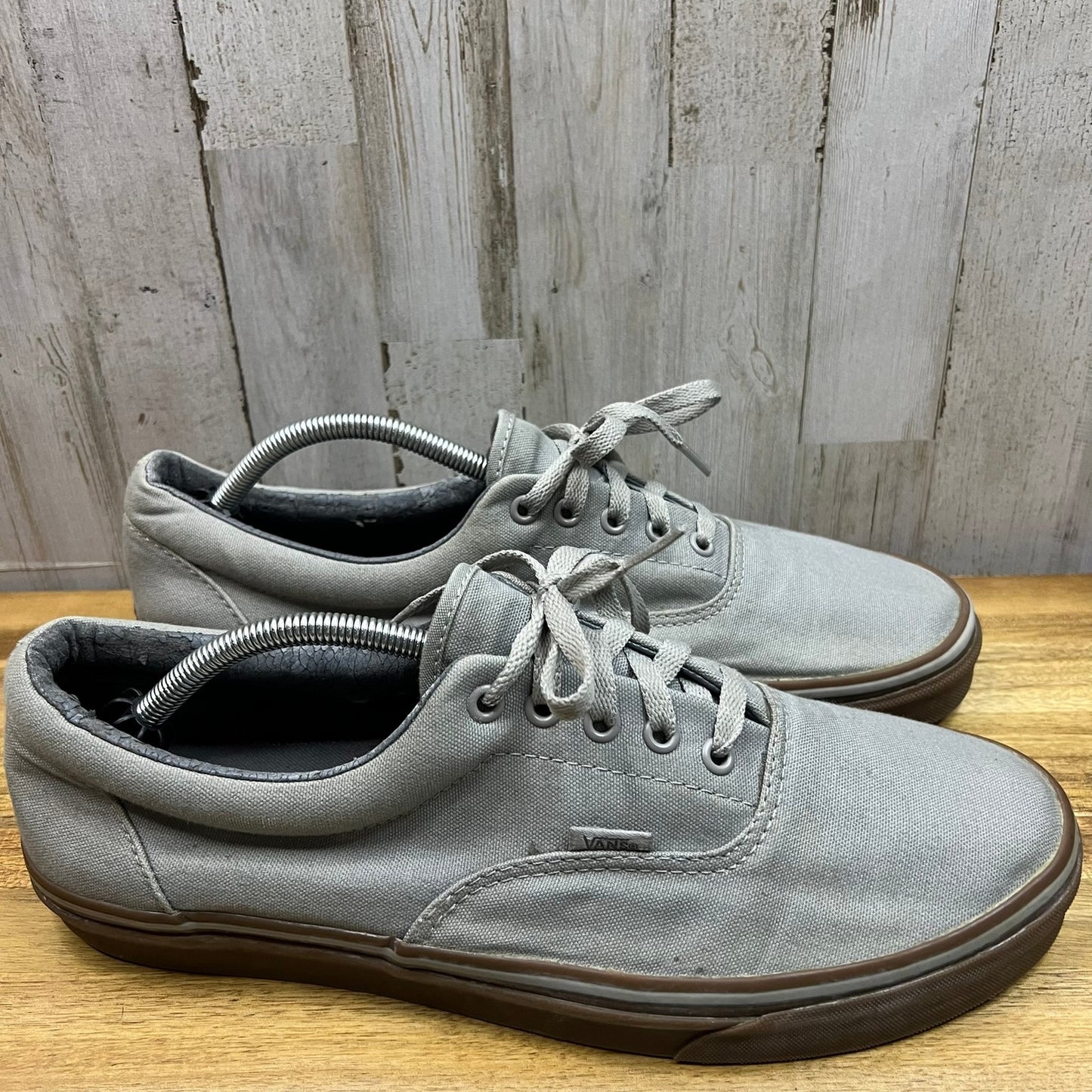 Vans Era Canvas Gray Drizzle/Gum Low Top Lace-Up Sneakers Men's Size 13.0