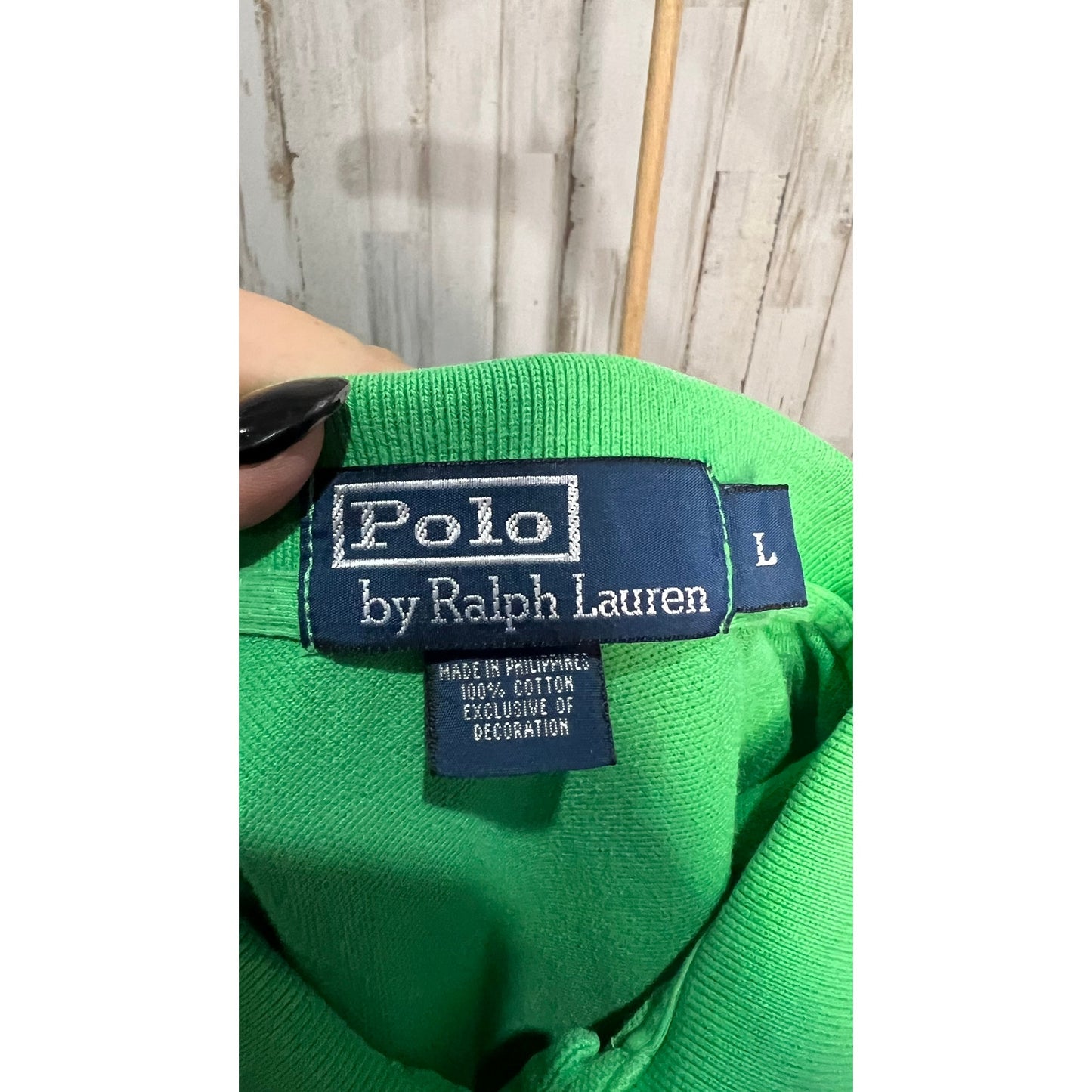Polo Ralph Lauren Men's Green Short Sleeve Polo Shirt Size Large Casual