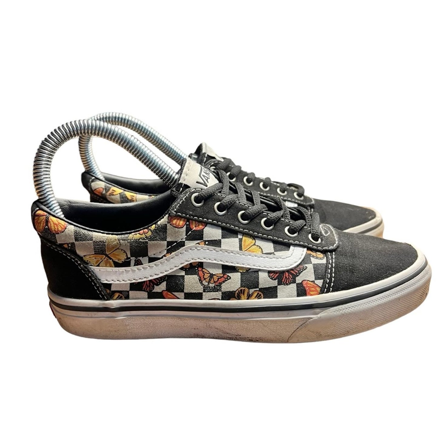 Vans® Ward Checkerboard Butterfly Low Top Lace-up Shoes/Sneakers - Missy Size 3