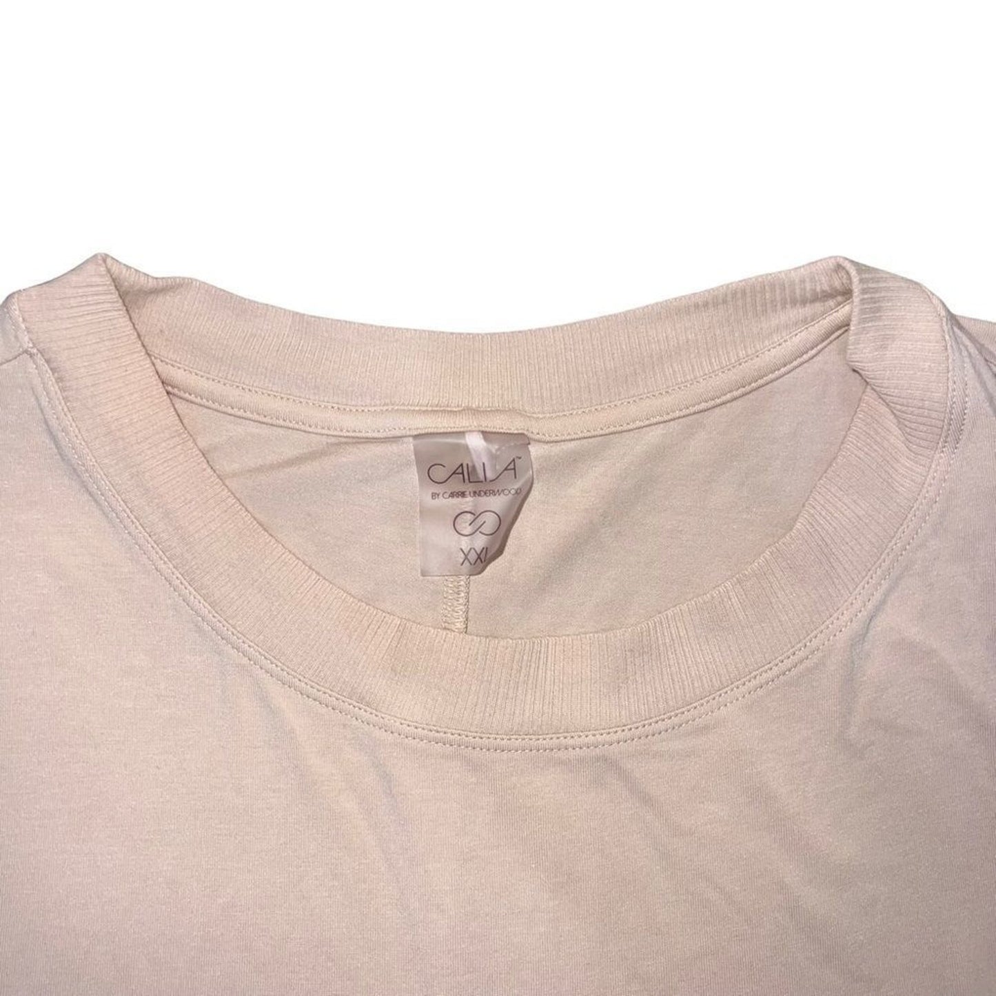 CALIA by Carrie Underwood Tank Top Womens 2XL Beige Blush Pink Sleeveless