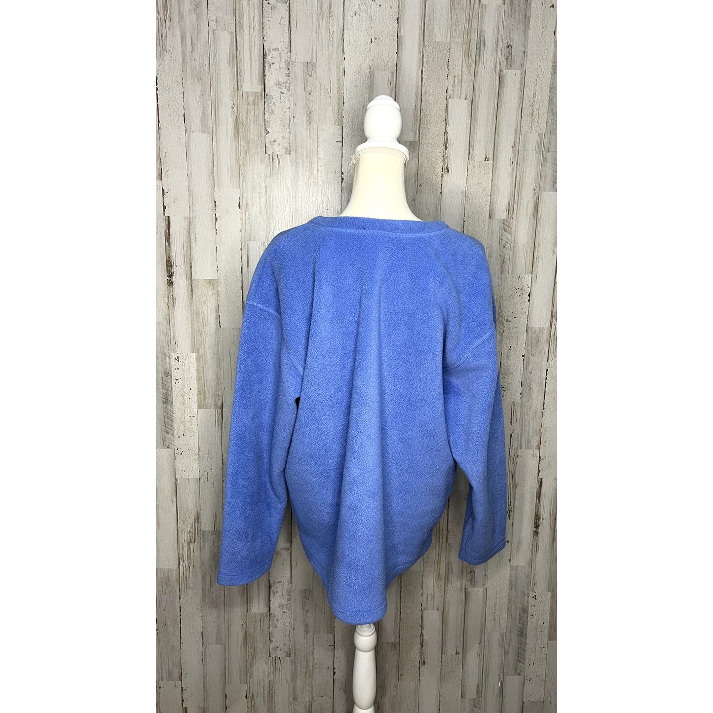 NY & CO Women's Blue V-Neck Pullover Sweater Size Large Long Sleeve