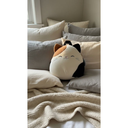 Squishmallows Cam Calico Cat Mini Backpack Multicolor Plush