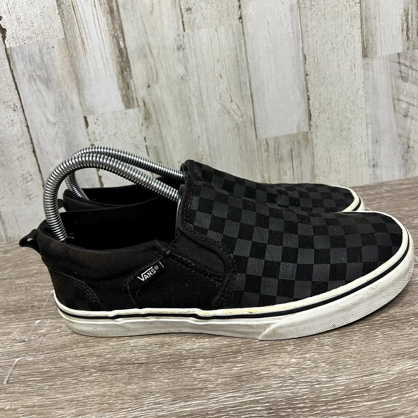 Vans Youth Slip-On Checkerboard Skate Sneakers Size 5 Casual Shoes