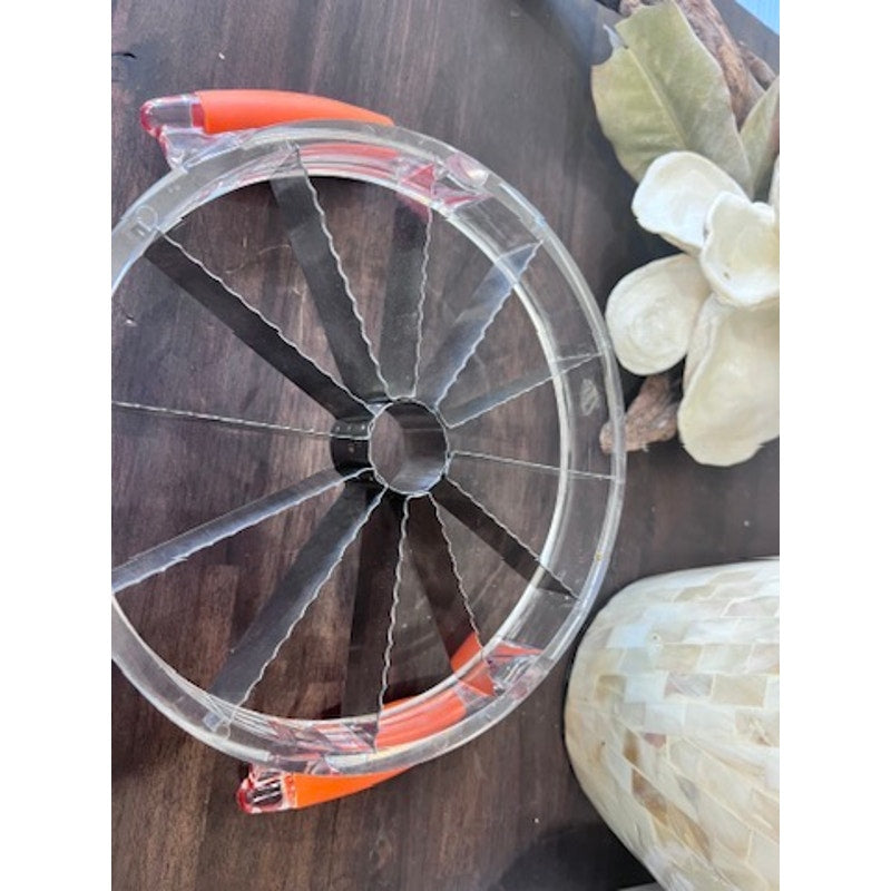 Modern Home Watermelon Melon Slicer Cutter Corer 12-Slice Dual Handles