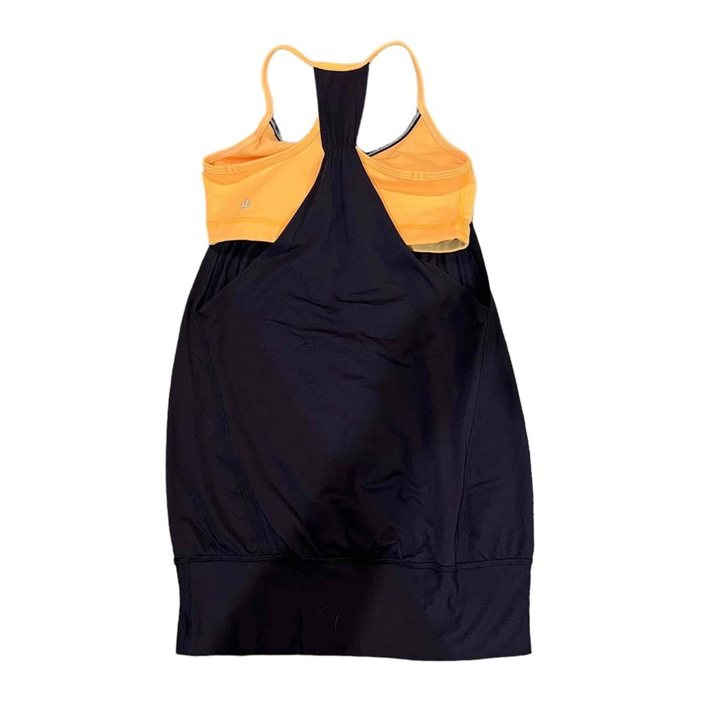 Lululemon Women's 4 No Limits Tank Top - Black Swan / Creamsicle Pop