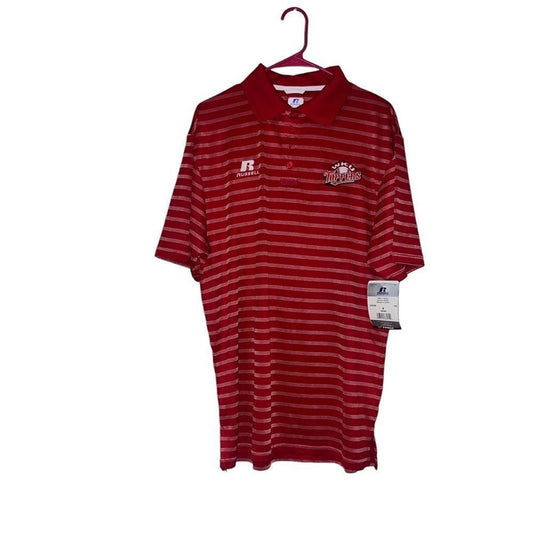 NWT Russell Team Issued Western Kentucky Hilltoppers Red Polo Size Medium