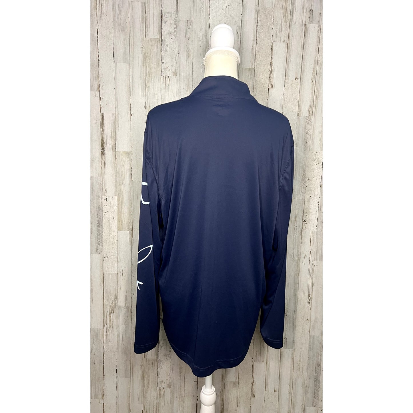 Panama Jack Men's Large Navy Blue Pullover Long Sleeve 1/4 Zip Jacket