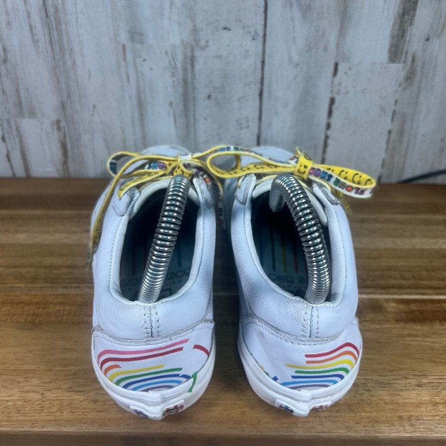 Vans x Flour Shop Old Skool Rainbow White Skate Shoes Women's 5.0 / Kids 3.5