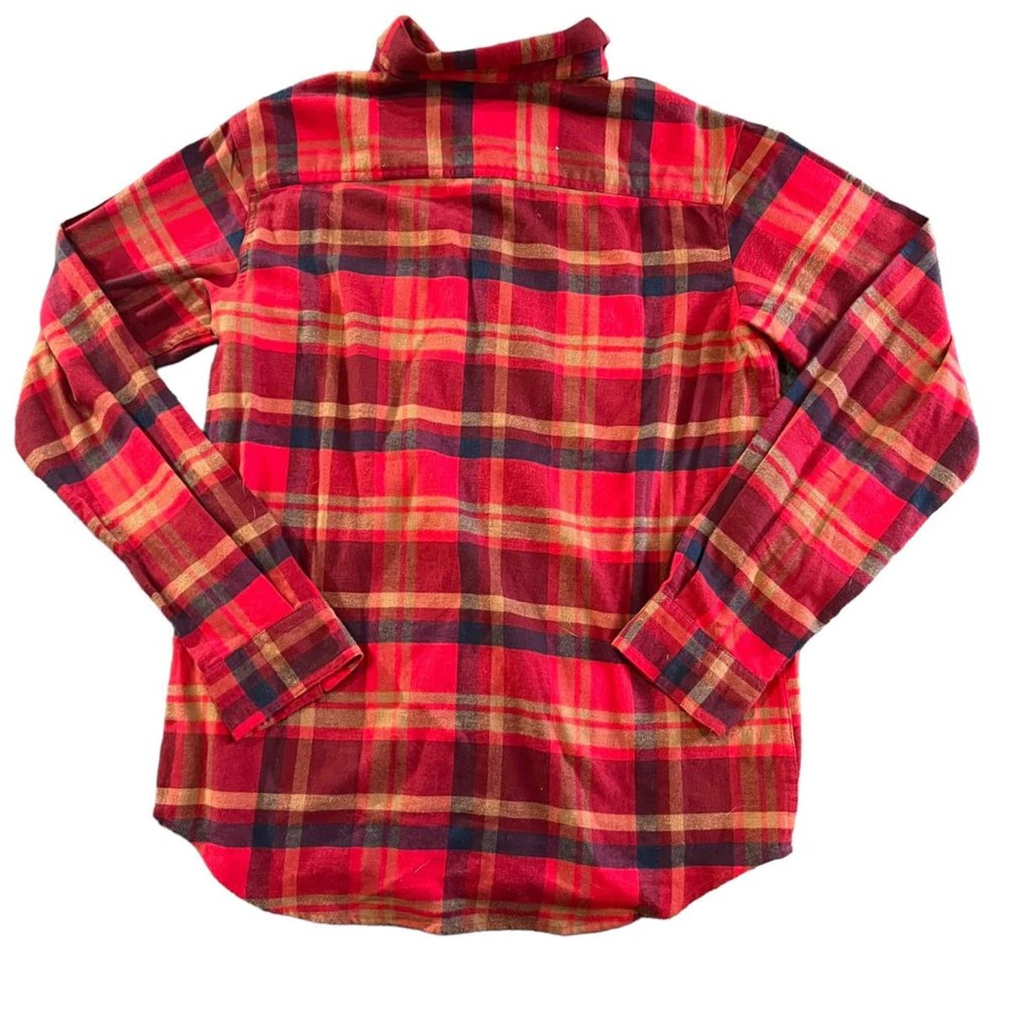 Columbia Men's Small Red Cornell Woods Flannel Long Sleeve Shirt