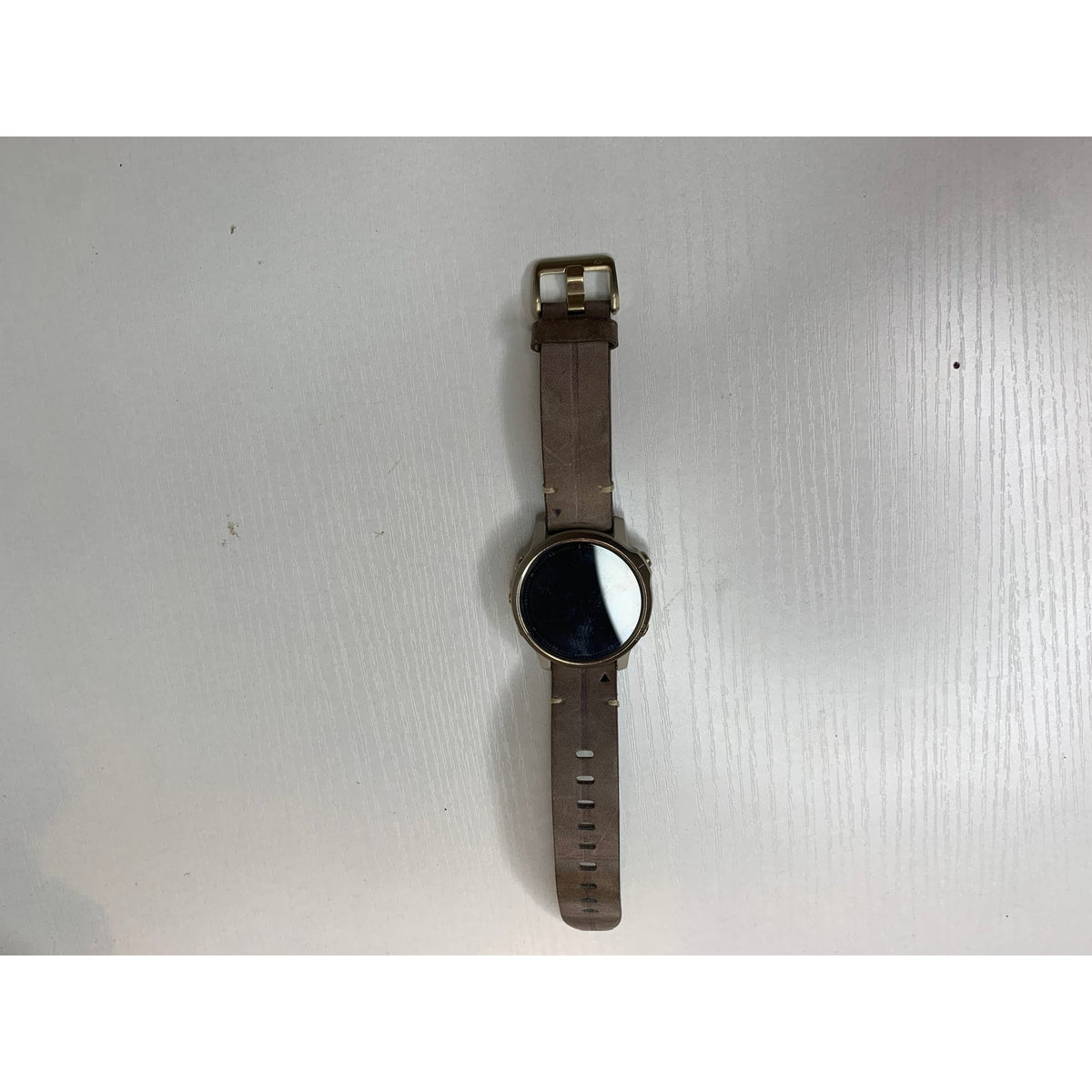 Garmin fenix 6S Sapphire Light Gold Leather Band Multisport GPS Smartwatch