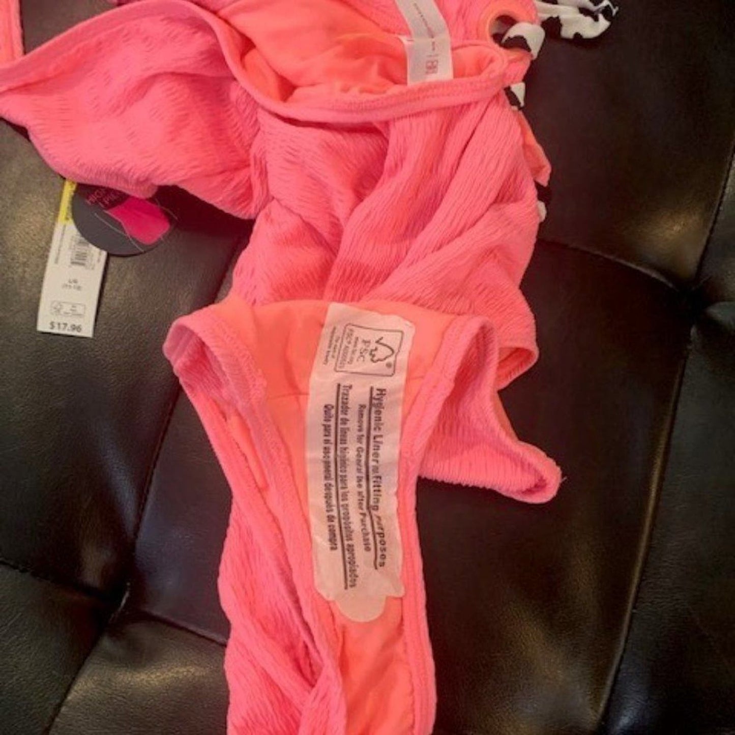 No Boundaries Pink Lace-up One Piece L NWT