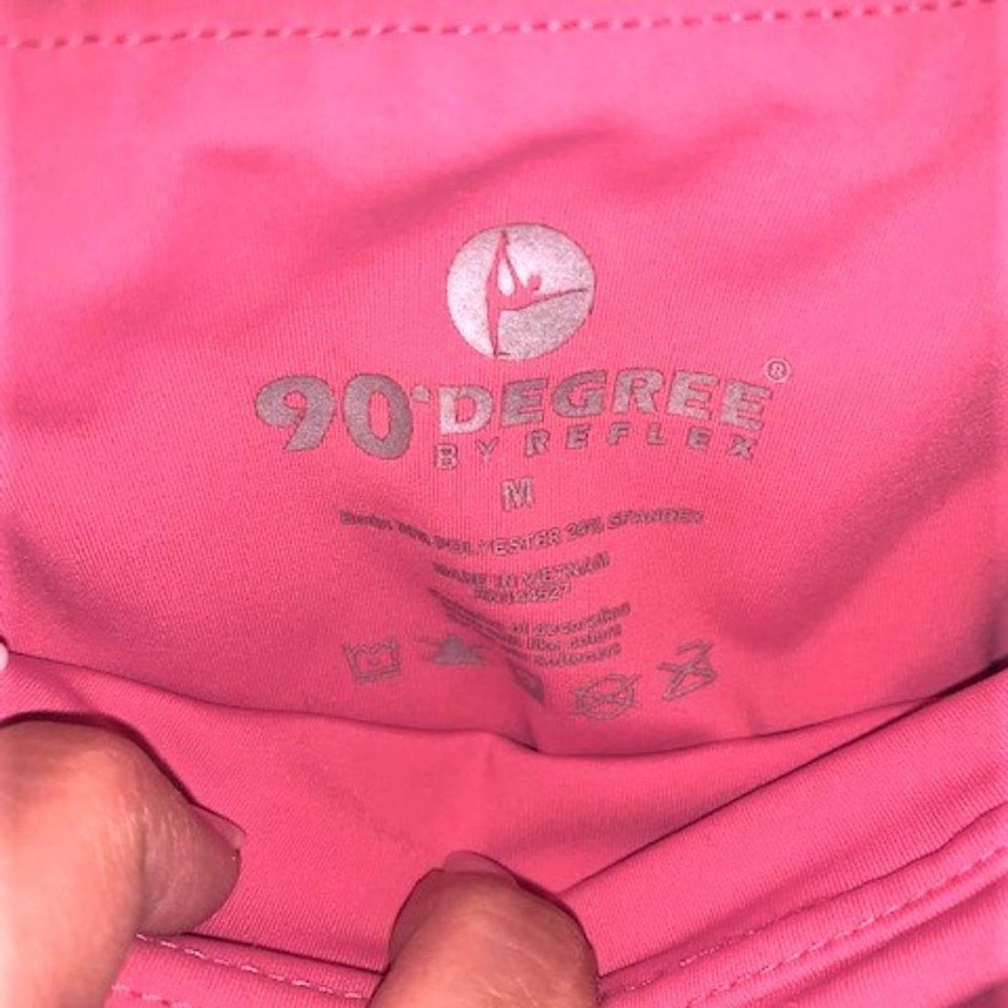 90 degrees by Reflex pink active leggings M