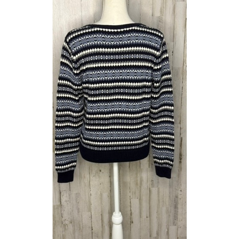 Tommy Hilfiger Men's Large Multicolor Geometric Crew Neck Sweater