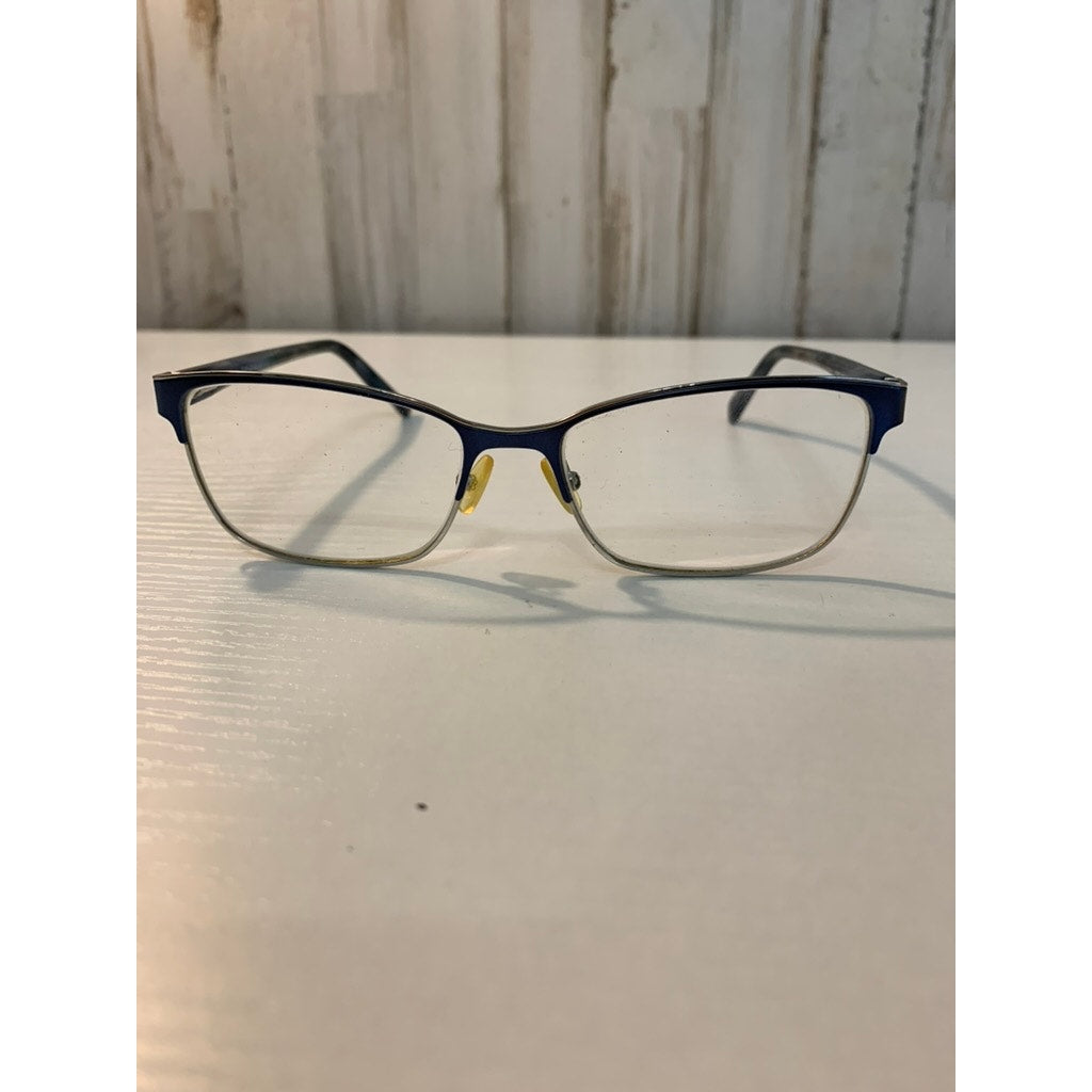 Banana Republic Eyeglass Frames Unisex Blue Snakeskin 13cm