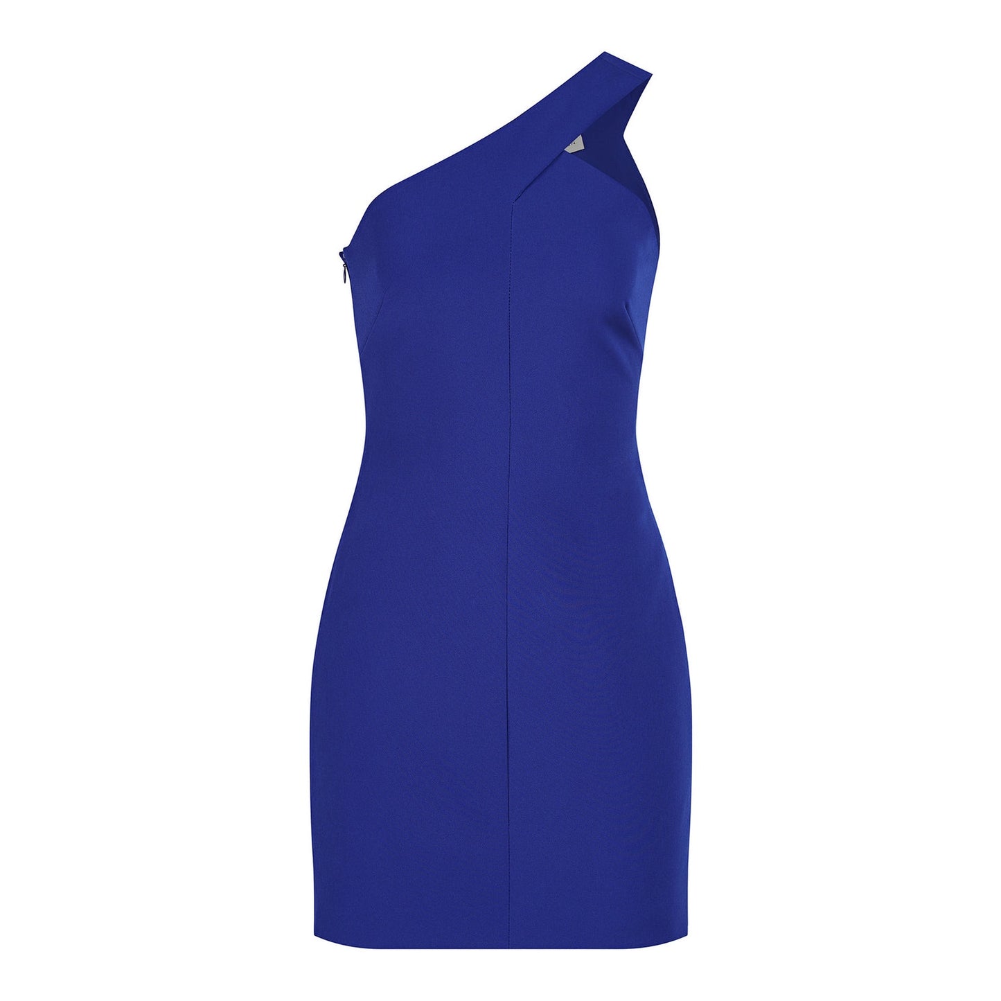 NWT Halston Women's Blue One-Shoulder Bodycon Dress Size 4 Party Cocktail