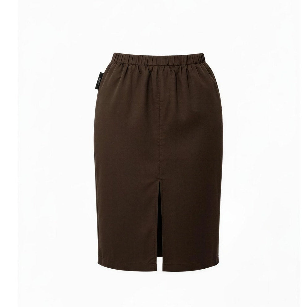 NWT Sag Harbor Skirt Womens Size 18 Brown Java Stretch Pencil Midi Pull-On