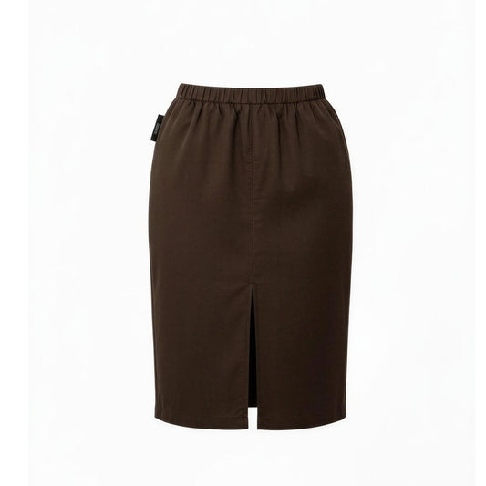 NWT Sag Harbor Skirt Womens Size 18 Brown Java Stretch Pencil Midi Pull-On
