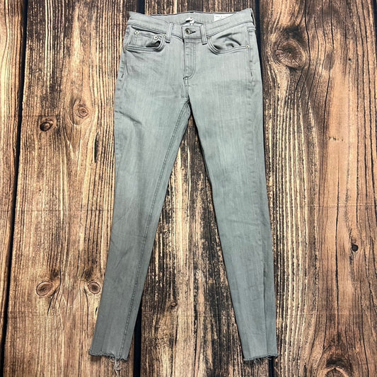 Rag & Bone Women's Ankle Skinny Jeans Gray Size 26 Light Wash Denim