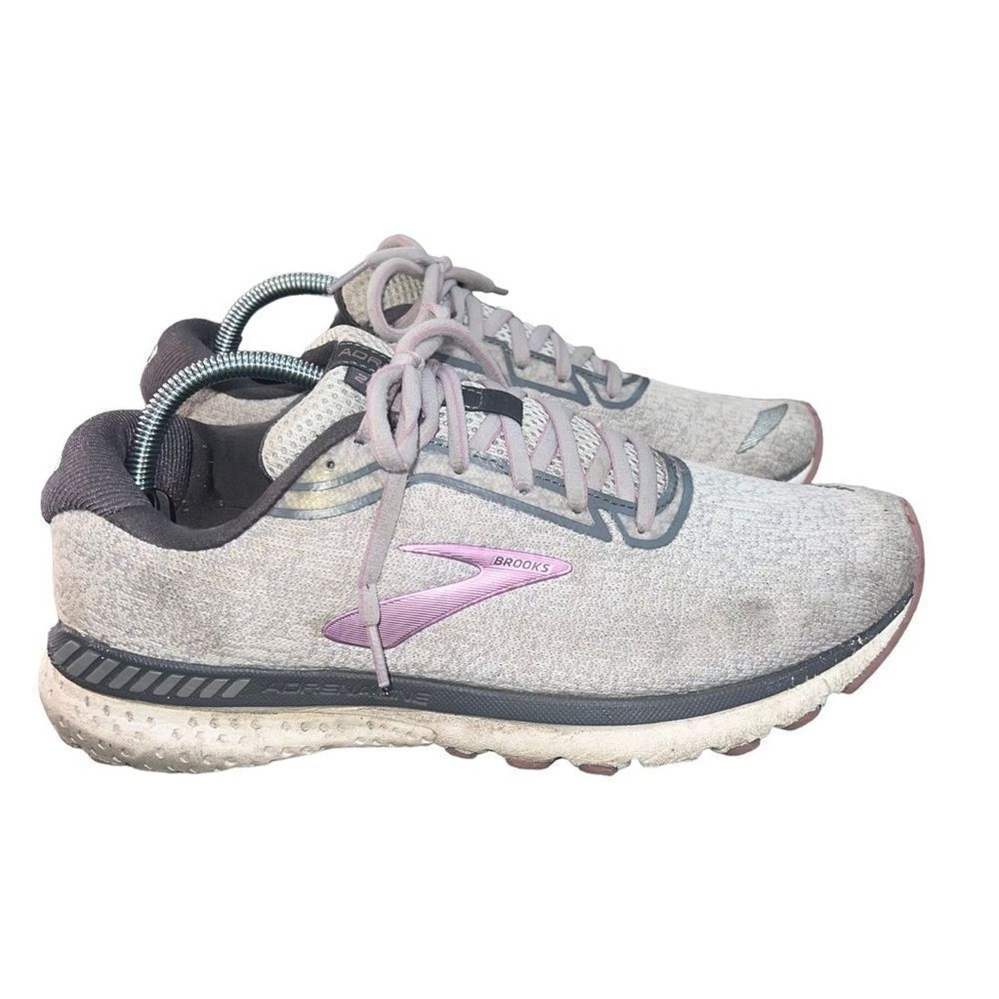 Brooks Adrenaline GTS 20 Women's 11.5 Running Shoes Gray Purple Support